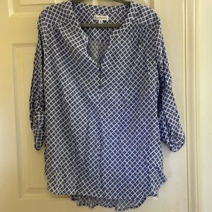 Kim Rogers pullover blouse.  Size XL. $10